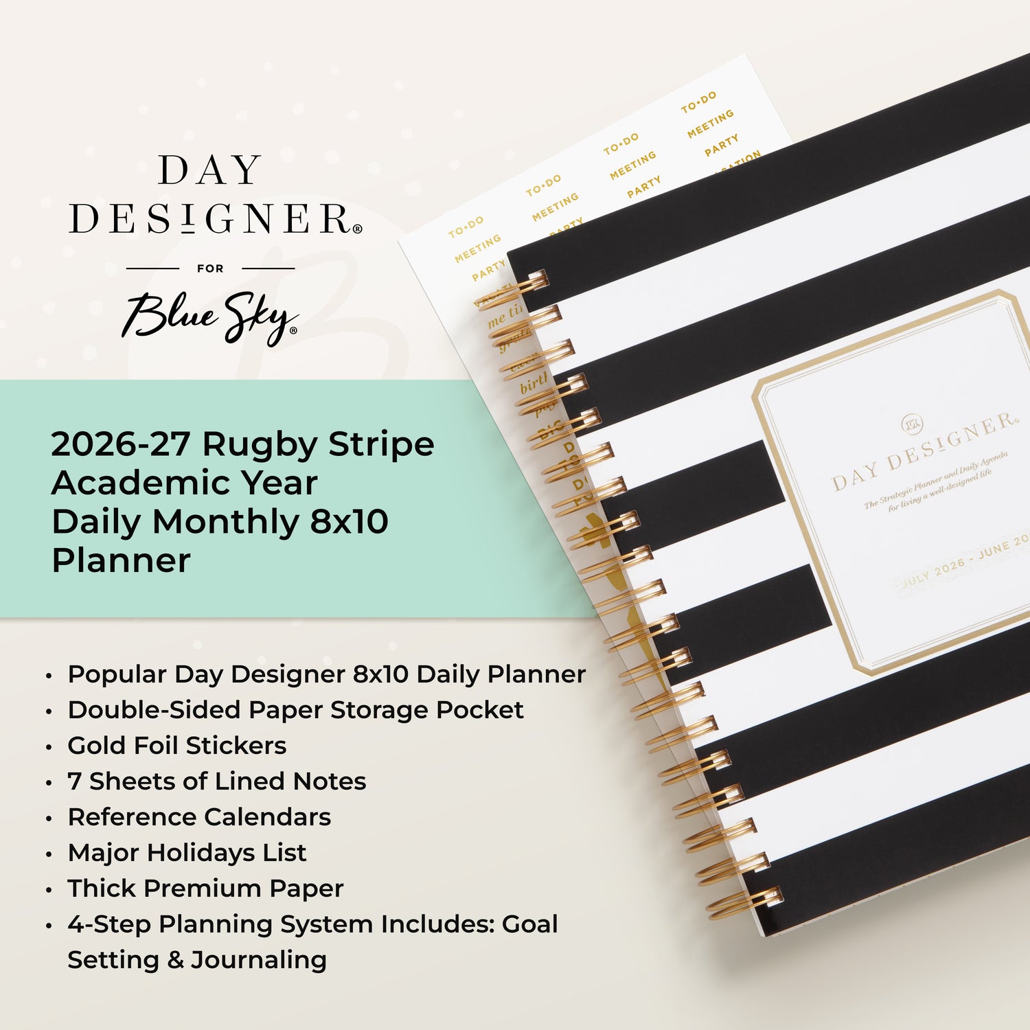 Elegant Black Monthly Calendar Planner Notepad | Zazzle