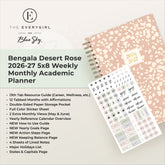 the academic planner features lots of content pages in addition to your monthly and weekly pages
