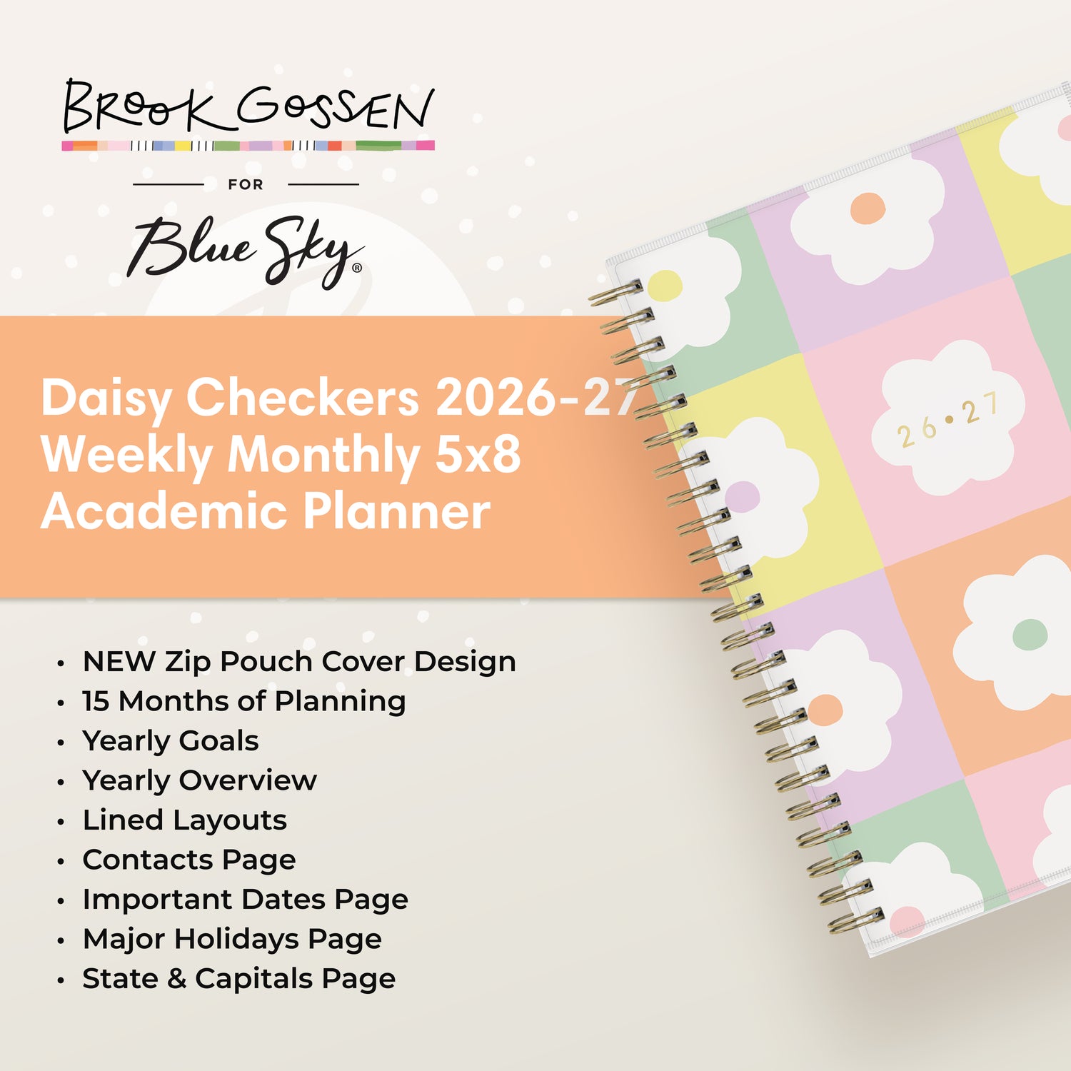 the academic planner features lots of content pages in addition to your monthly and weekly pages, yearly goals, contacts page

