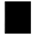 solid black professional front cover on this 8.5x11 notebook