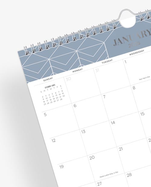 Chevy Fog 2025 Monthly Wall Calendar 11x8.75 InkWELL Press x Blue Sky