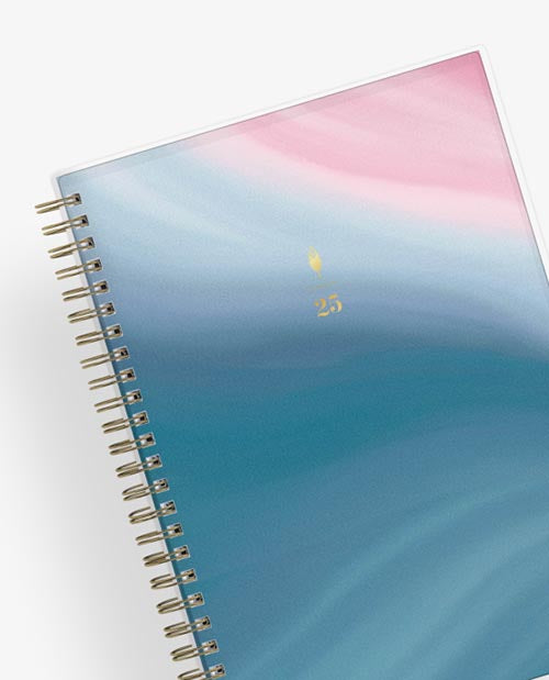 Ombre Sky 2025 Weekly Monthly Planner Notes 5.875 x 8.625 InkWELL Press x Blue Sky