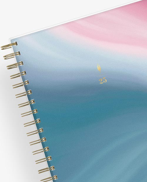 Ombre Sky 2025 Daily Monthly 7x9 Planning Calendar InkWELL Press x Blue Sky