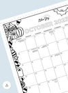 Monthly Printable Calendars – Blue Sky