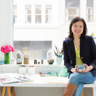 Yao Chang in her studio