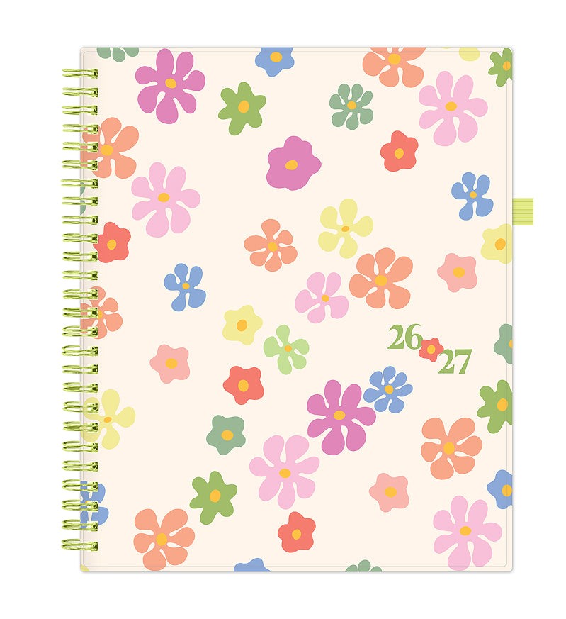floral front cover for 2026-2027 planner