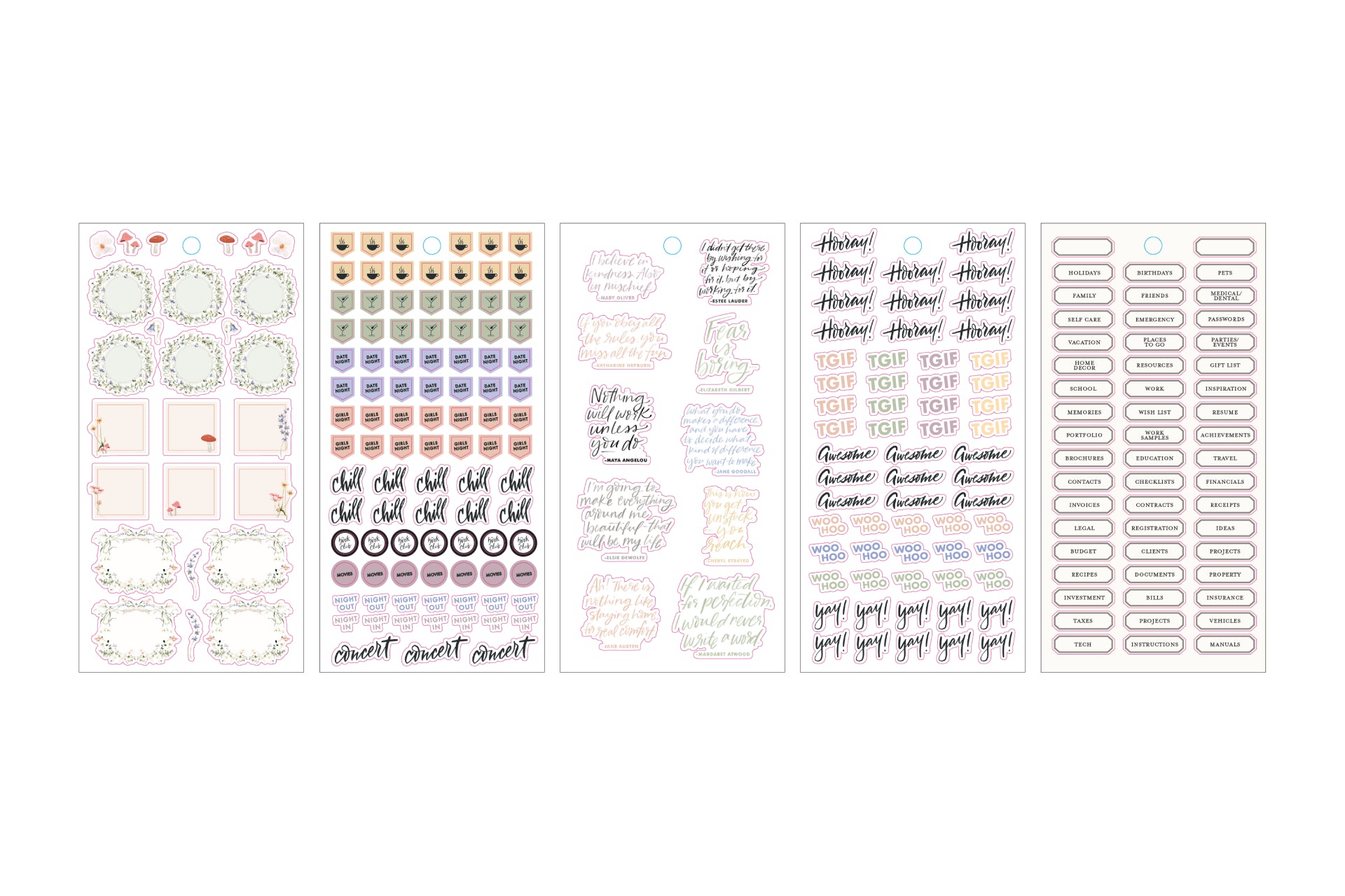 The Everygirl - Every Day &amp; Every Month Sticker Book 1870+ Stickers