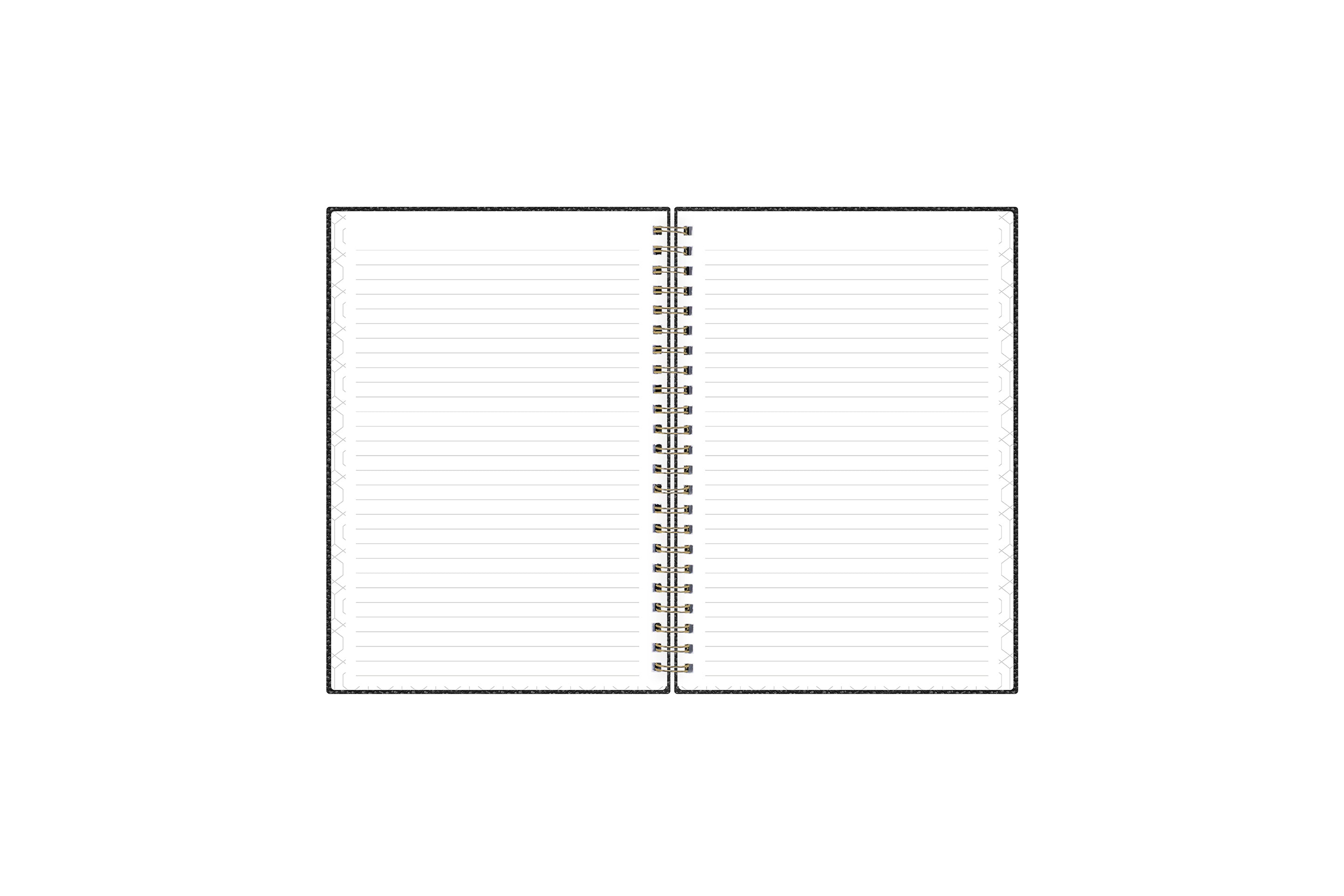 pebble grain notebook in 5.75 x 8.5 size with lined notes pages