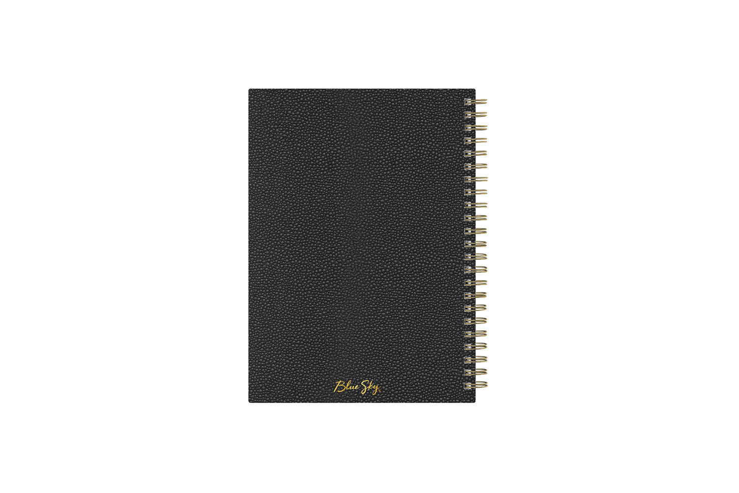 pebble grain notebook in 5.75 x 8.5 size with lined notes pages charcoal black