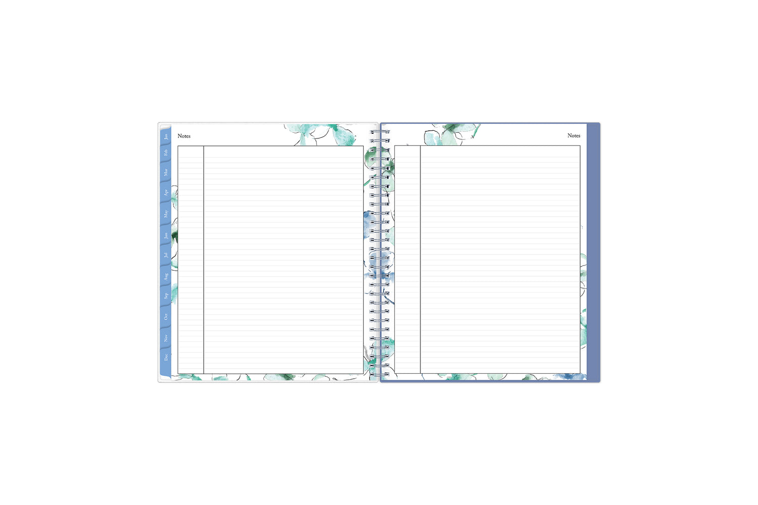 weekly monthly planner featuring ample lined writing space