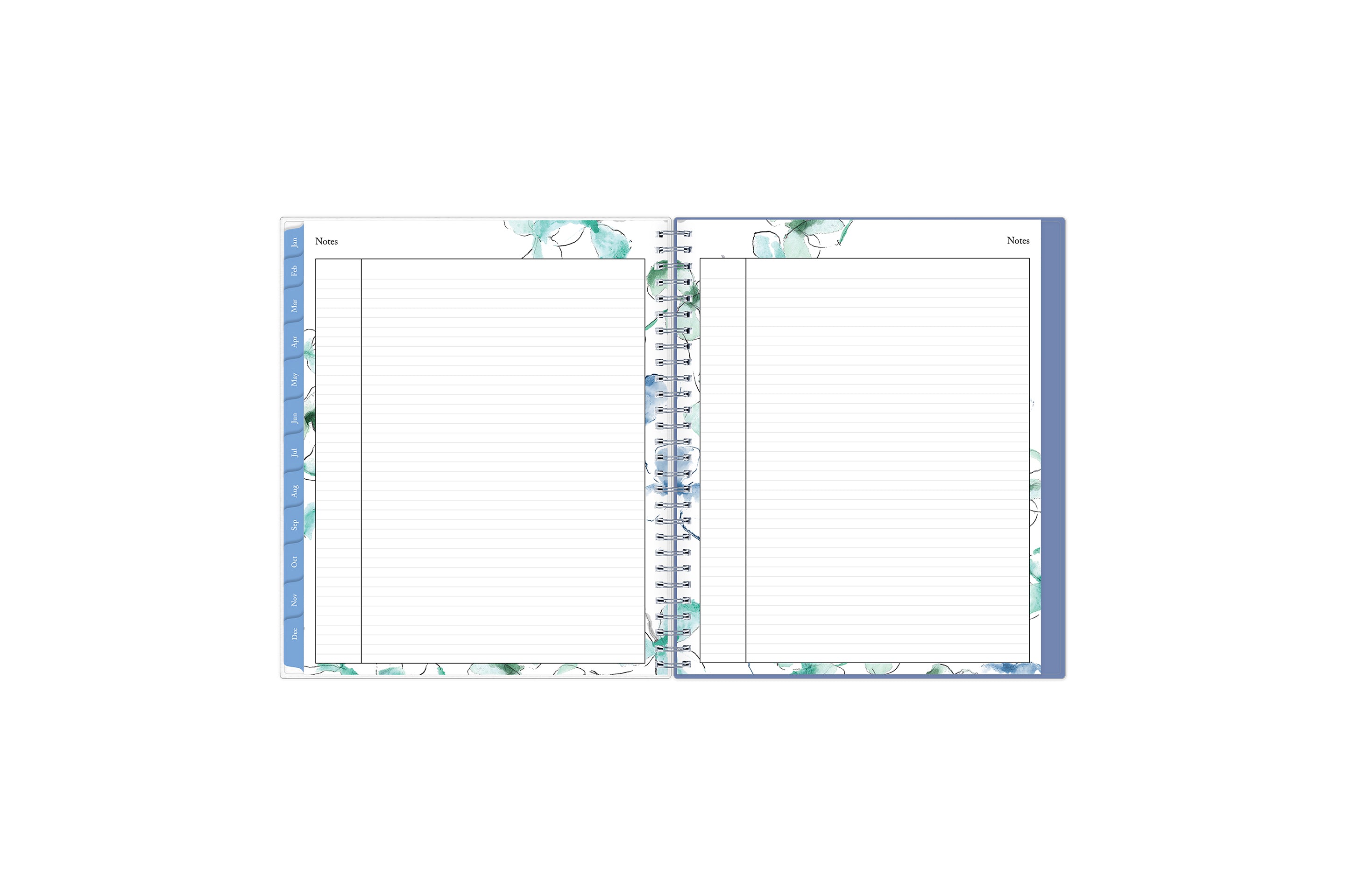 weekly monthly planner featuring ample lined writing space