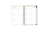 2023-2024 weekly and monthly planner featuring a weekly spread with notes section, to-do list, and rainbow colored tabs in 5x8 planner size