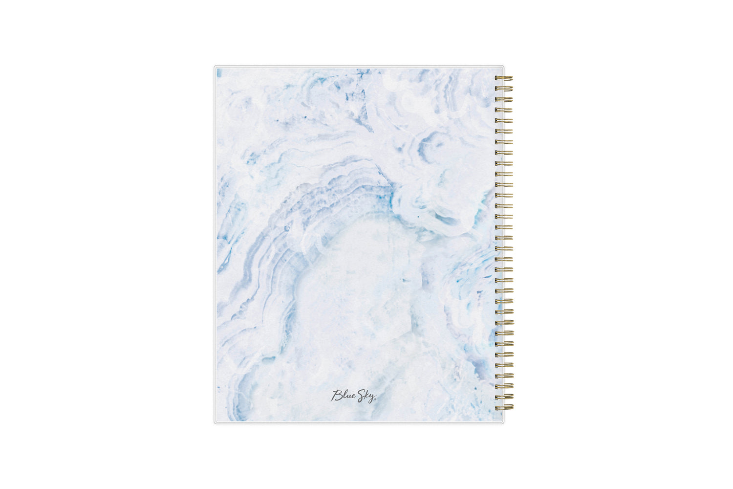 weekly monthly academic school planner featuring twin wire-o binding and a geometric crystal back cover in 8.5x11 planner size