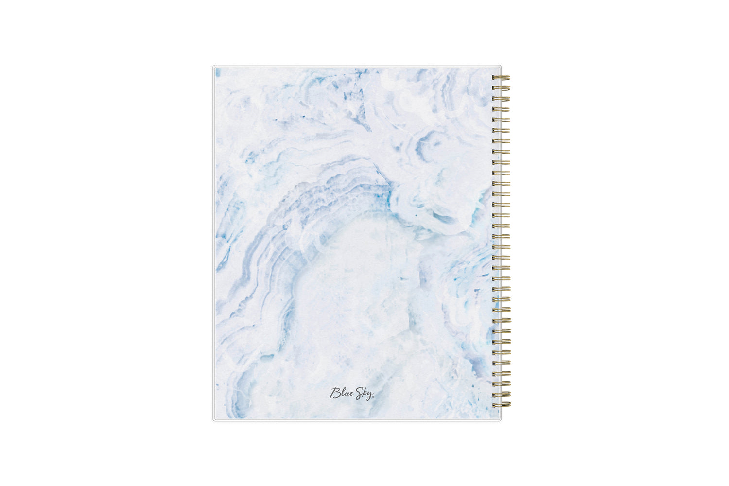2023-2024 weekly monthly academic school planner featuring twin wire-o binding and a geometric crystal back cover in 8.5x11 planner size