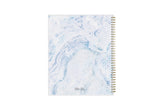 2023-2024 weekly monthly academic school planner featuring twin wire-o binding and a geometric crystal back cover in 8.5x11 planner size