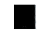 2023-2024 weekly monthly academic school planner featuring twin wire-o binding and a solid black back cover in 8x10 planner size
