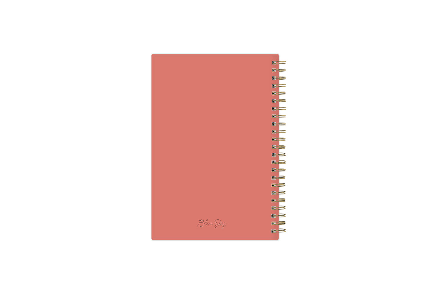 2023-2024 weekly monthly academic school planner featuring twin wire-o binding and a coral back cover in 5x8 planner size