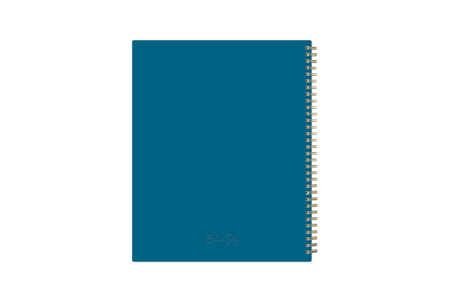 2025-2026 weekly monthly academic school planner featuring twin wire-o binding and a blue back cover in 8.5x11 planner size