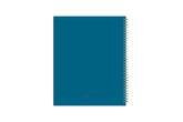 2025-2026 weekly monthly academic school planner featuring twin wire-o binding and a blue back cover in 8.5x11 planner size