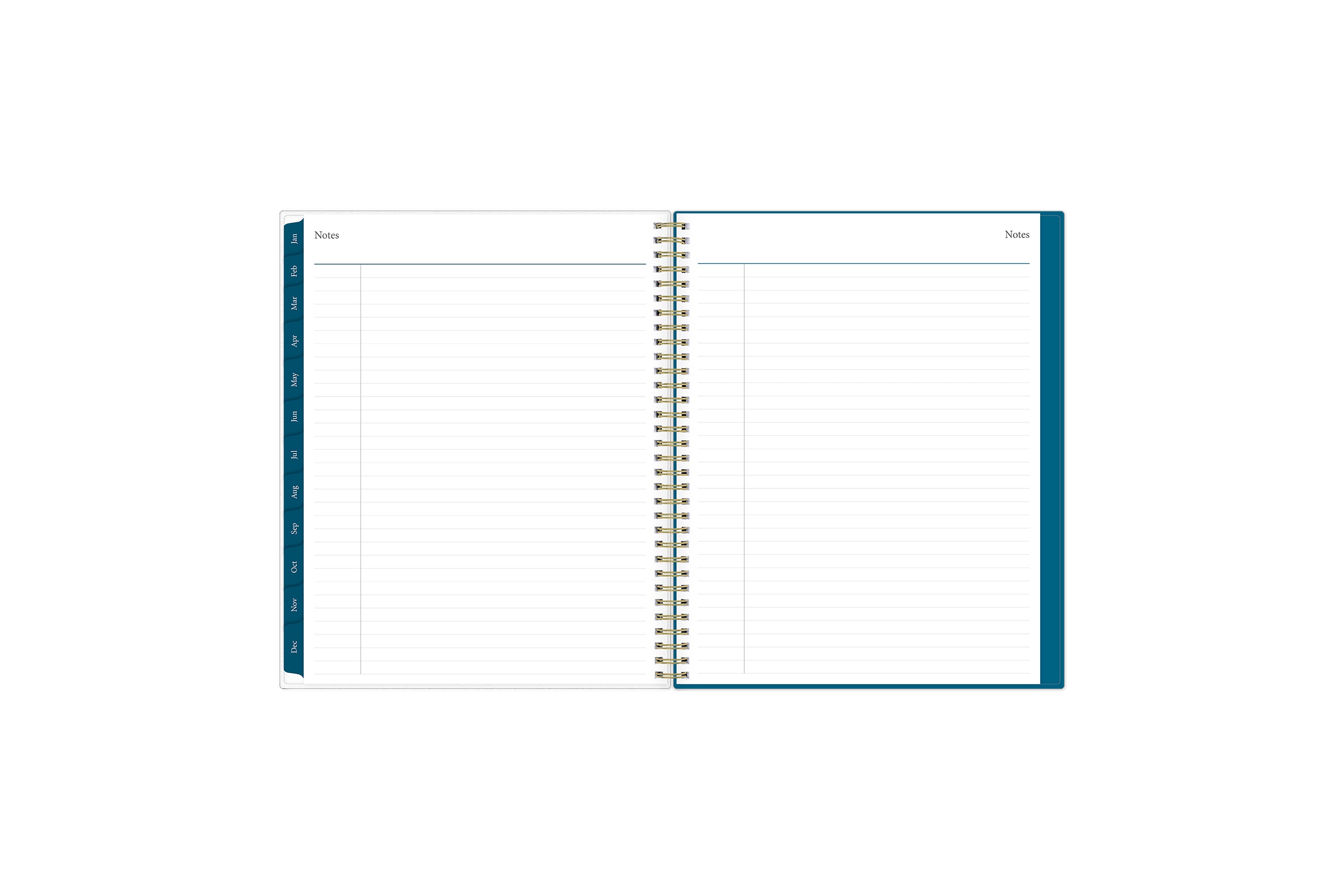 2024 weekly monthly planner featuring ample lined writing space