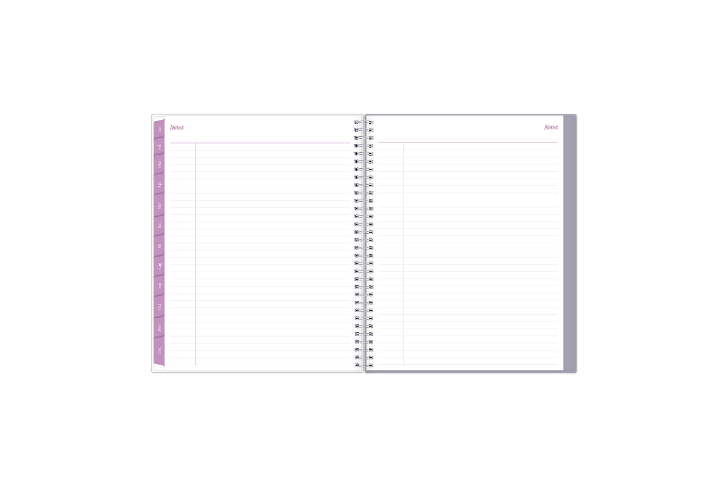 weekly monthly planner featuring ample lined writing space