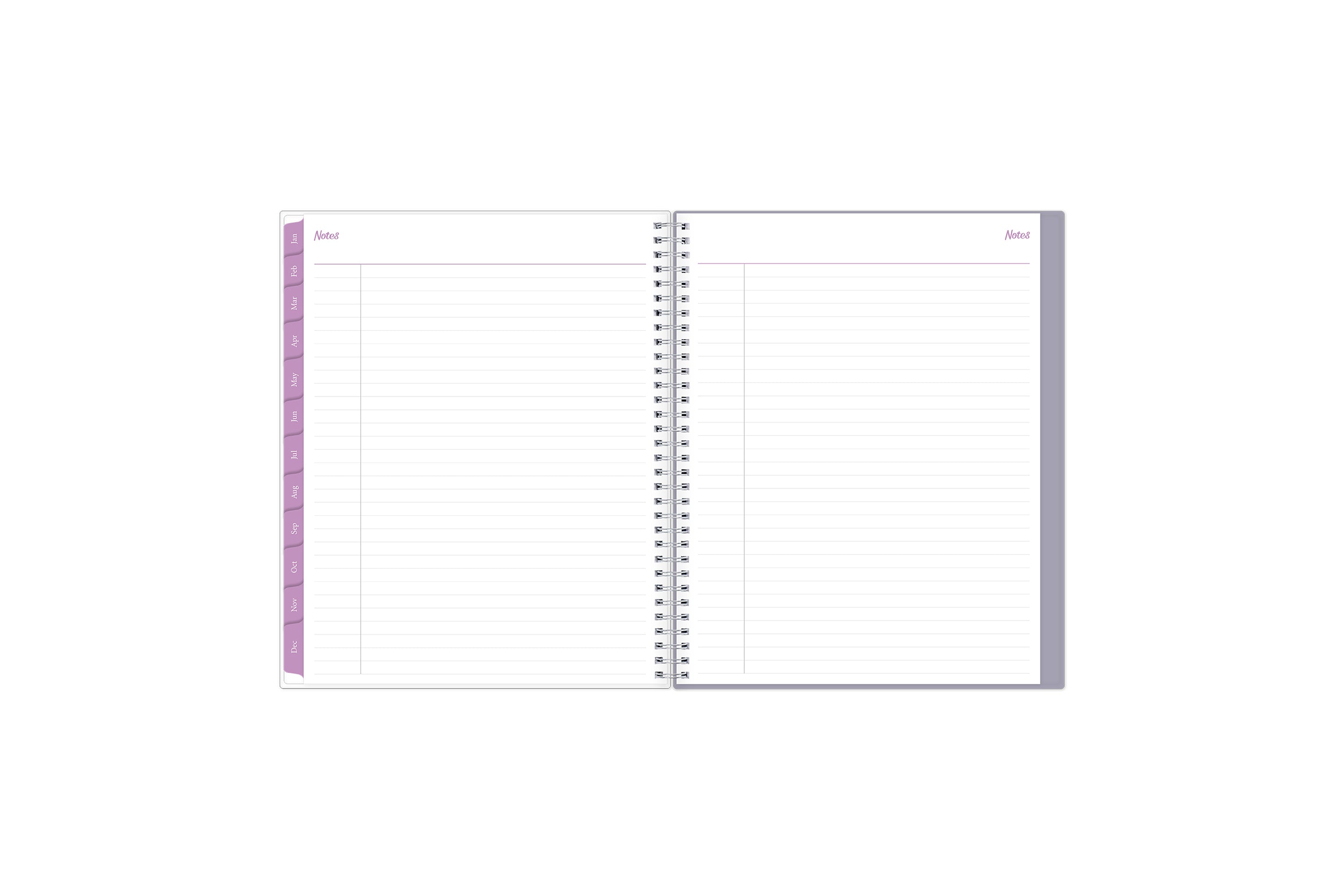 weekly monthly planner featuring ample lined writing space