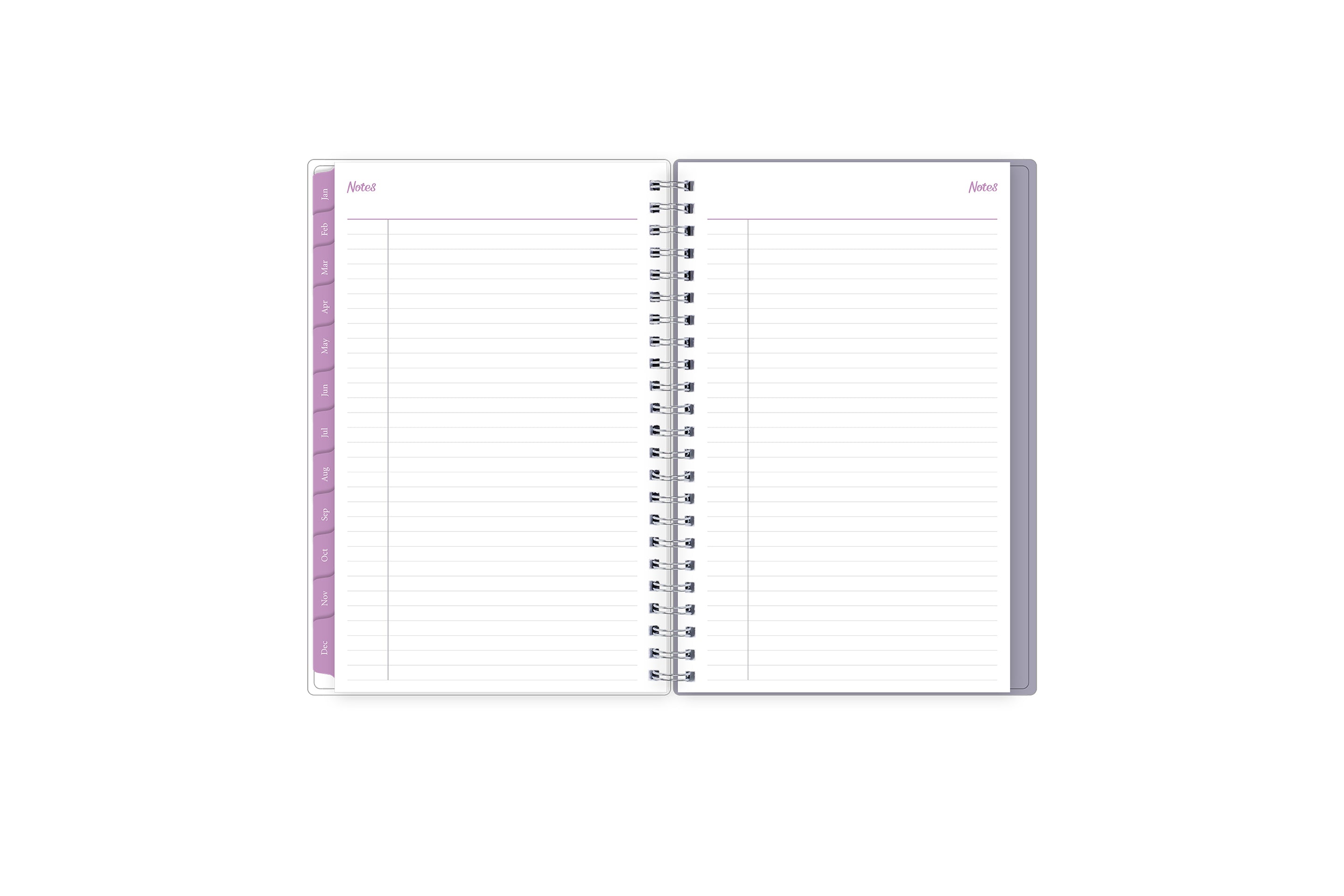 weekly monthly planner featuring ample lined writing space