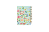 2023-2024 academic school weekly and monthly notes planner from Day Designer for blue Sky featuring a mint background with floral patterns