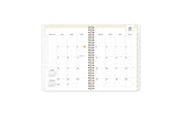 2023-2024 weekly monthly planner featuring a monthly spread with mint tabs for each month  and notes and to-do section