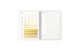 sticker sheets, bookmark, paper pocket, on this planner notes day designer