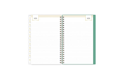 Lined notes pages on the 2023-2024 weekly monthly planner for July to June