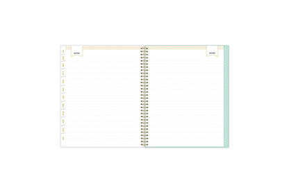 Lined notes pages on the 2023-2024 weekly monthly planner for July to June