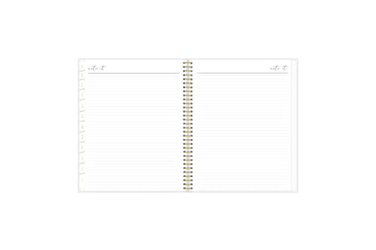 weekly monthly planner featuring ample lined writing space