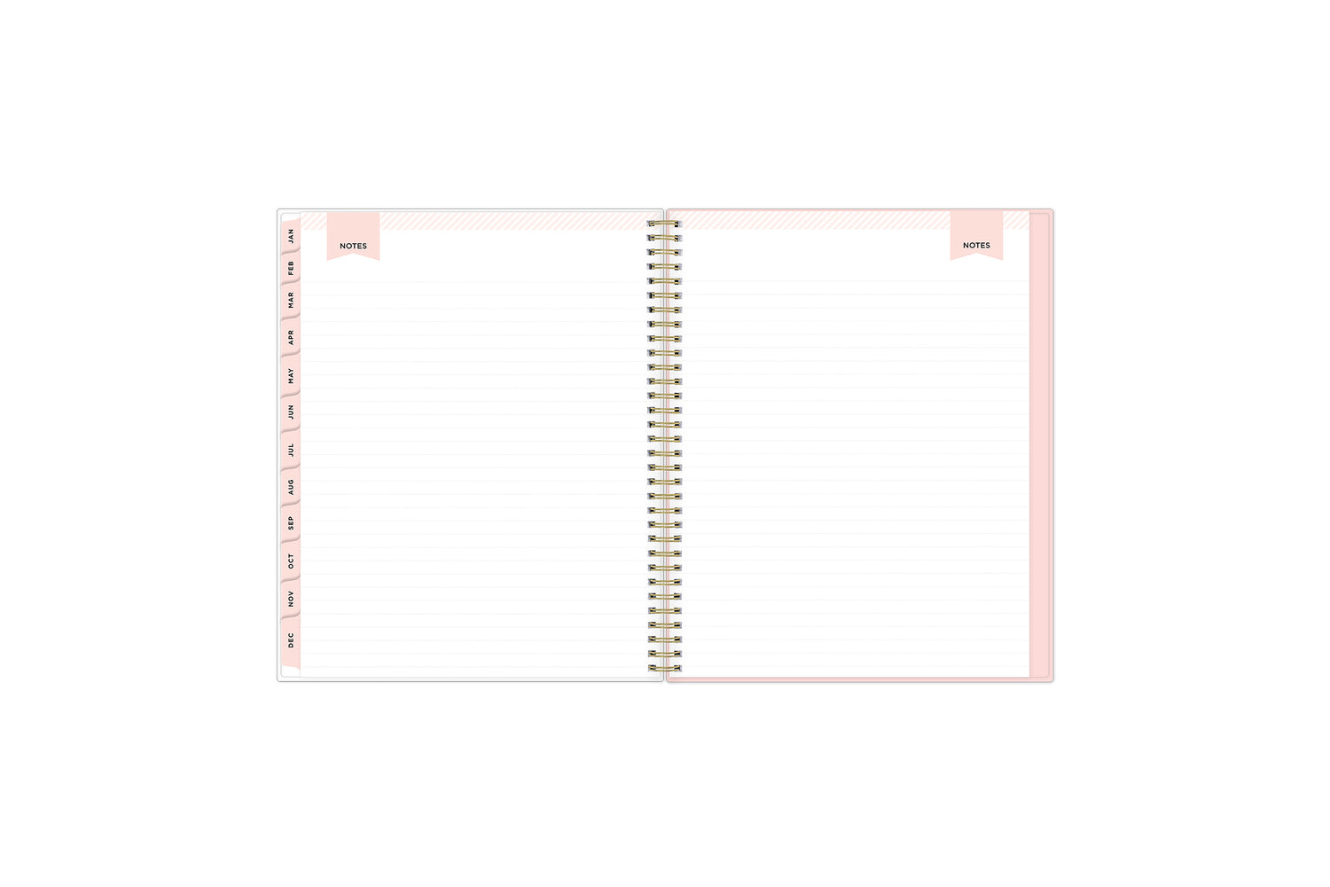 weekly monthly planner featuring ample lined writing space