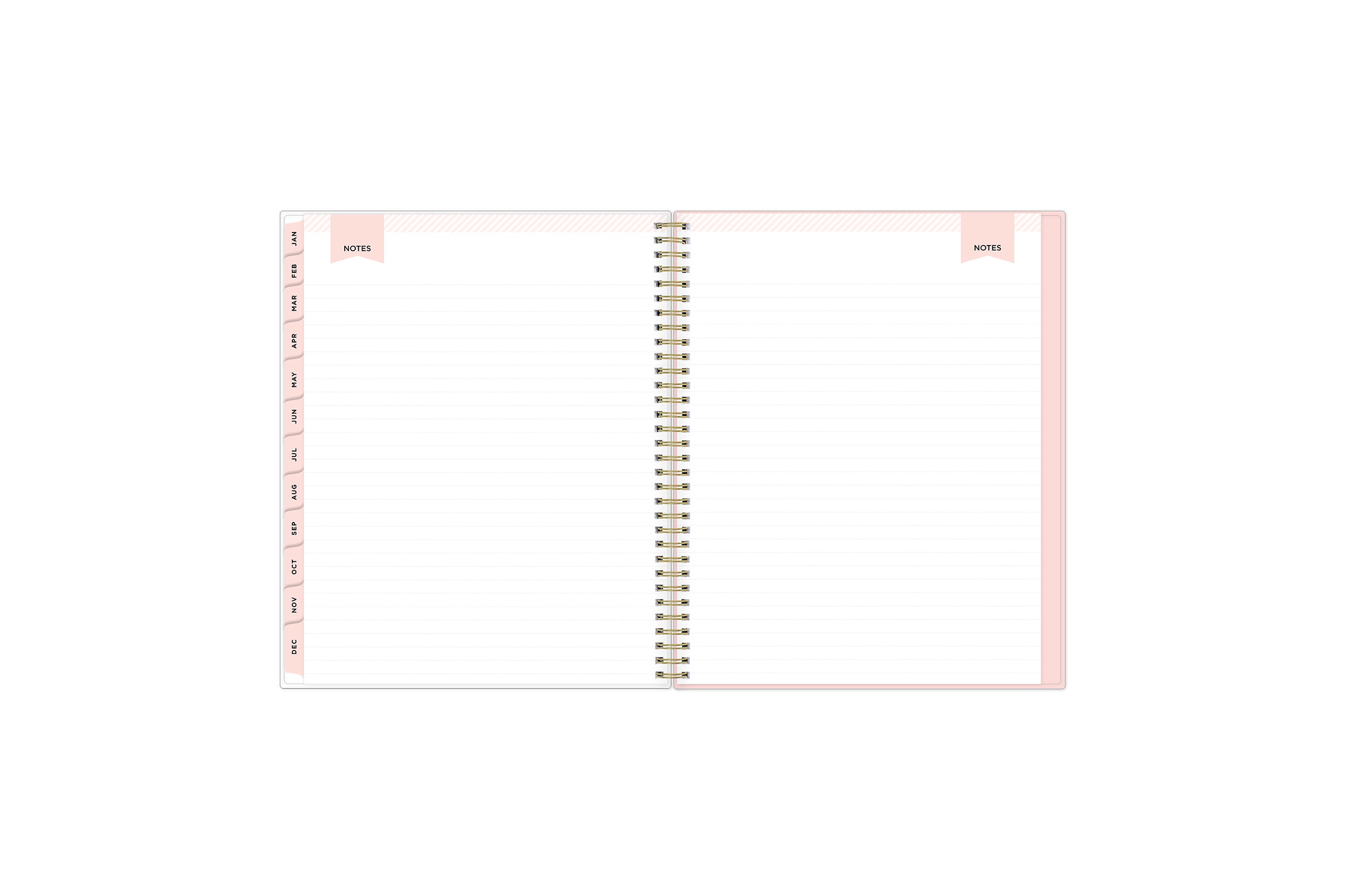 weekly monthly planner featuring ample lined writing space