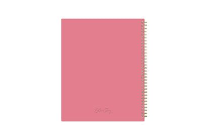 January 2024 to December 2024 weekly planner featuring a solid flexible grayback cover, silver twin wire-o, and a compact 8.5x11size planner