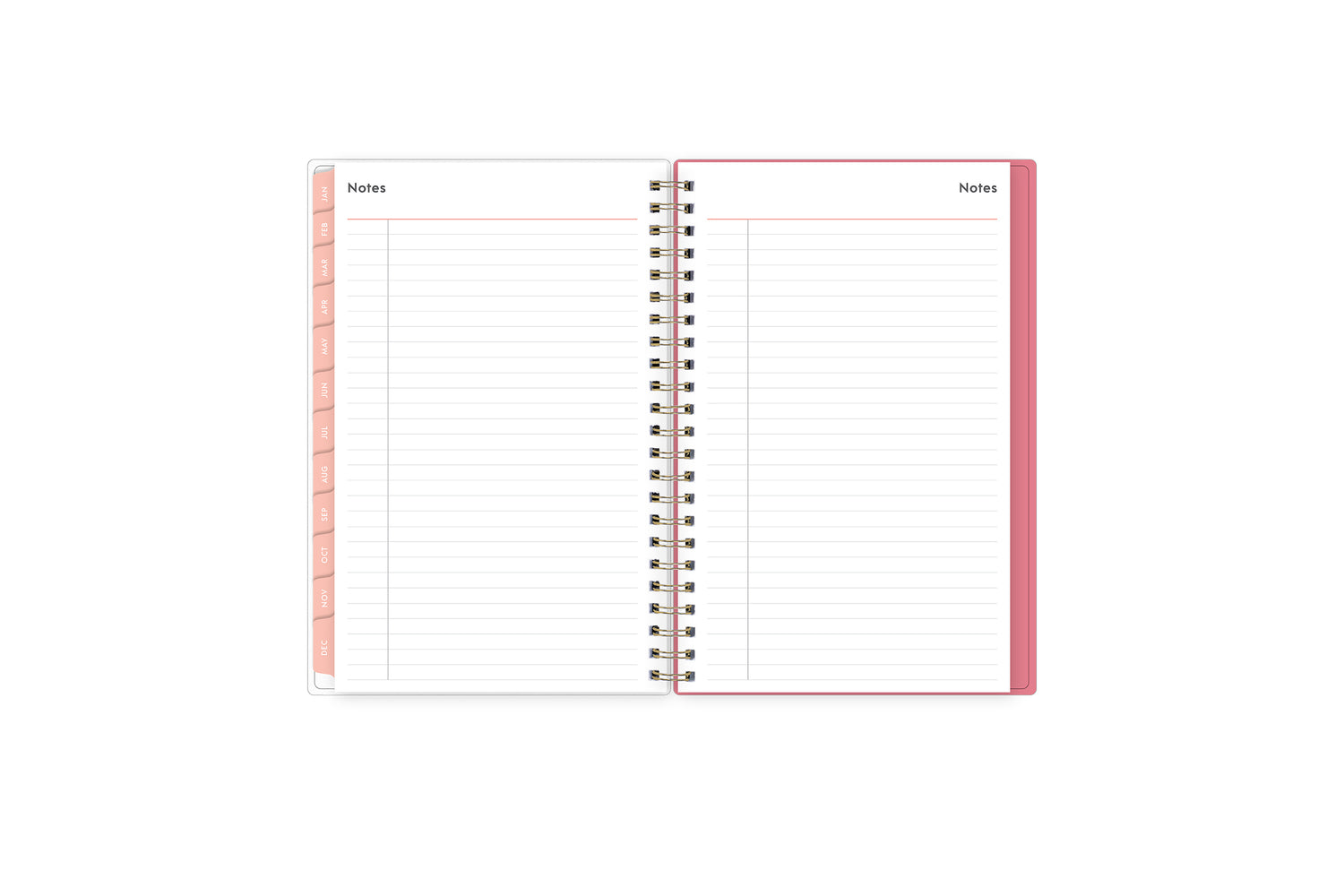 2024 weekly monthly planner featuring ample lined writing space