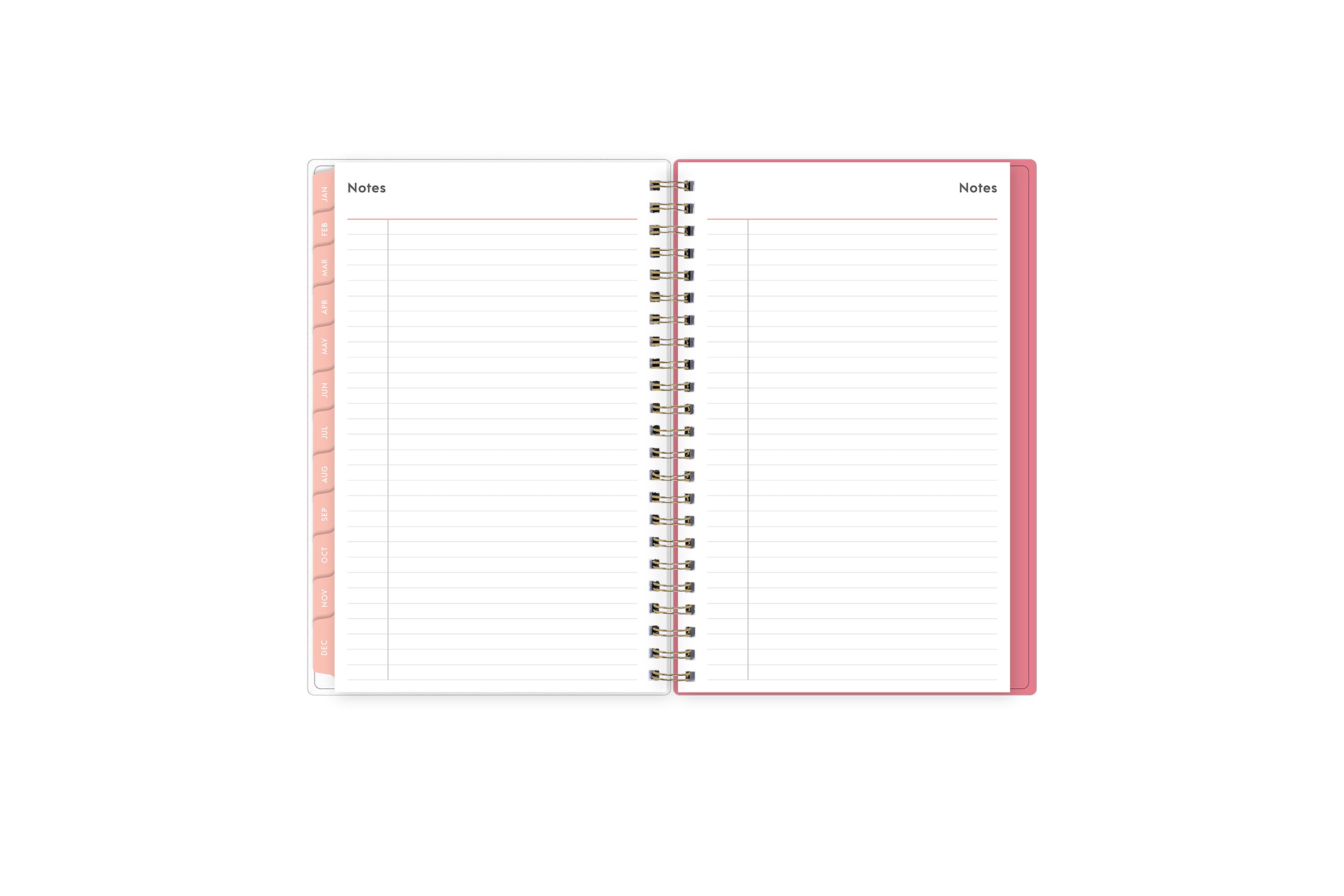 2024 weekly monthly planner featuring ample lined writing space