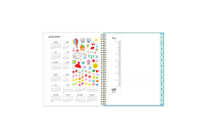 sticker sheet, bookmark, poly pocket, mint monthly tabs reference calendars 2023-2024