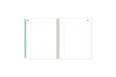 weekly monthly planner featuring ample lined writing space