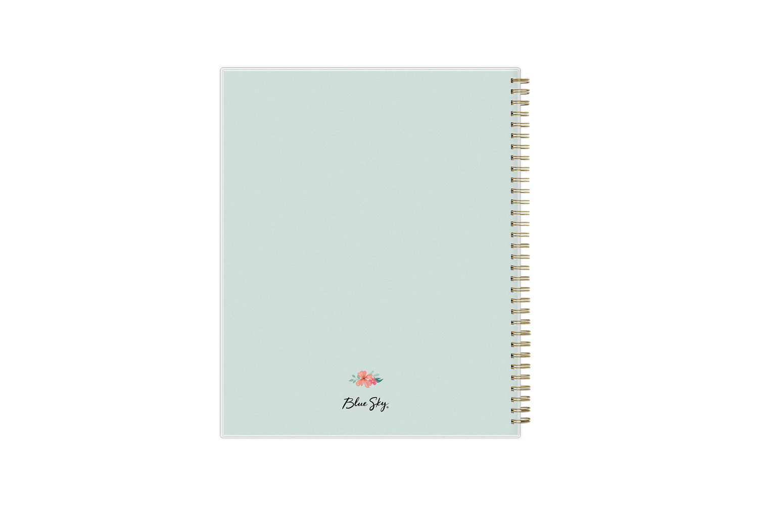 January 2024 to December 2024 weekly planner featuring a solid flexible mint back cover, gold twin wire-o, and a compact 5x8 size planner