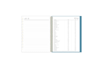 Lined notes pages on the 2023-2024 weekly monthly planner for July to June