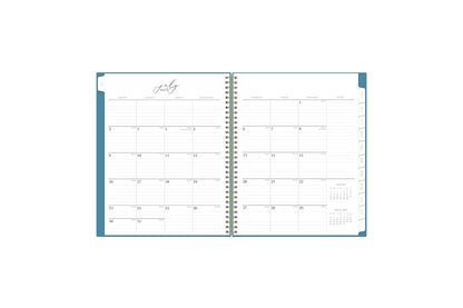 July 2023 - June 2024 monthly spread with lined writing space for each day of the month.