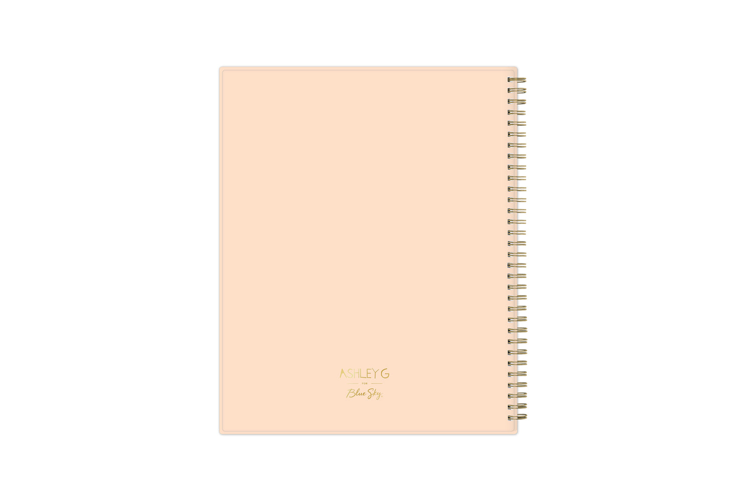soft matte pink background, starts and moons 2023-2024 academic planner gold wire-o binding 8.5x11 size