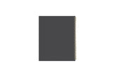 solid charcoal background 8.5x11 weekly monthly planner featuring a charcoal background