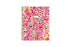 Bouquet of pink florals throughout the front cover with 23/24 printed academic year, gold twin wire-o binding 8.5x11 size