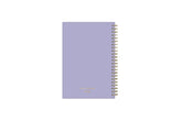 5x8 solid lavender back cover with gold twin wire o binding