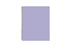 23/24 printed academic year, solid lavender front cover, in 8.5x11 planner size