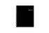 July 2023 - June 2024 weekly monthly academic planner featuring a solid black cover and silver twin wire-o binding 7x9 size