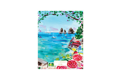 Take me to capri Italy featuring a beautiful painted beach view in 8.5x11 planner size for 2023-2024